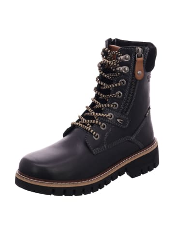 Dockers by Gerli Damenschnürrstiefel warm flach  in  Schwarz