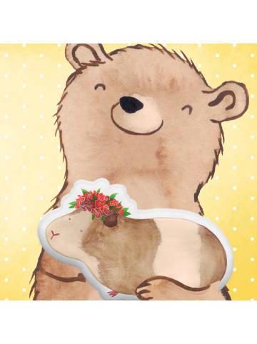 Mr. & Mrs. Panda Kuschelkissen Meerschweinchen Weisheit ohne Spruch in Weiß