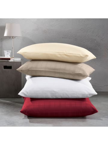 Erwin Müller Mako-Damast Kissenbezug Passau in rot