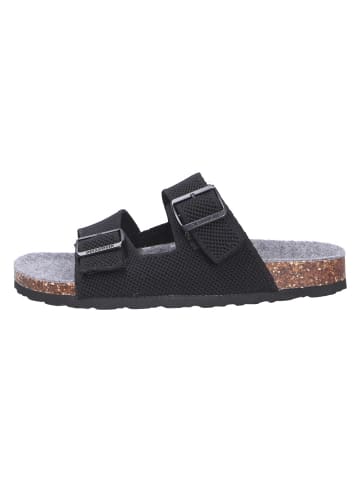 Giesswein Tieffußbett Pantolette MERINO SLIDES in schwarz
