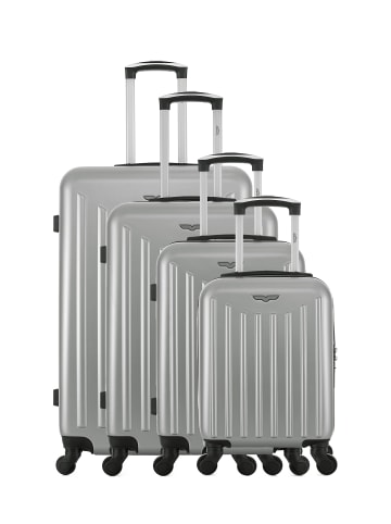 American Travel 4 tlg. Kofferset BROOKLYN-M in Hellgrau (95L/64L/37L/26L)