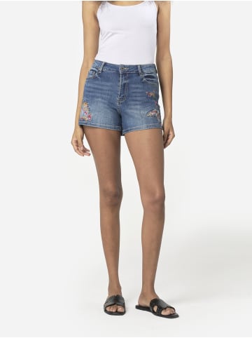 KOROSHI Kurzer bestickter Aufnäher in blau