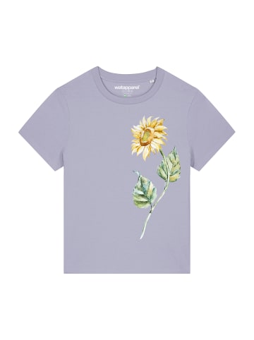wat? Apparel T-Shirt Sonnenblume in Lavender