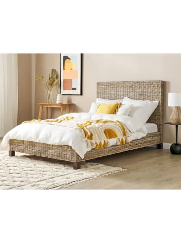 Beliani Doppelbett SALBRIS in /Braun - (W) 152 x (H) 120 x (L) 213 cm