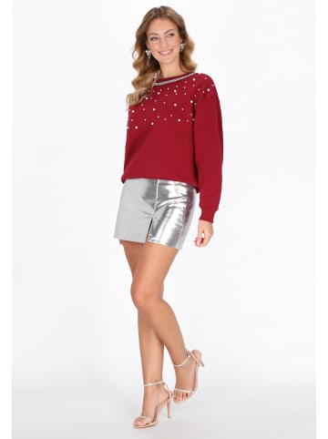 faina Women Sweatshirt in burgundy