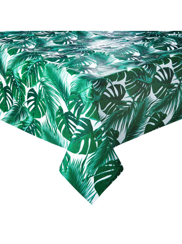 Butlers Wachstischdecke Monstera 110x140 cm WATERPROOF in Dunkelgrün