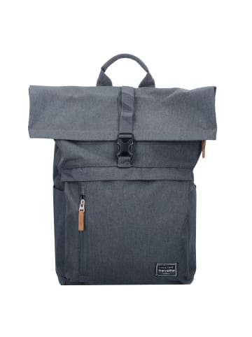 travelite Basics Rollup Rucksack 47 cm Laptopfach in anthrazit