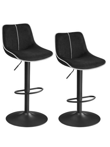 VASAGLE 2er-Set: Barhocker Lyna in - (B)45 x (H)(88.5-109.5) x (T)49.5 cm