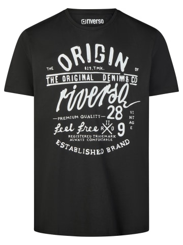 riverso  T-Shirt RIVLeon in Schwarz