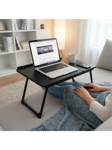 relaxdays Laptoptisch in Schwarz