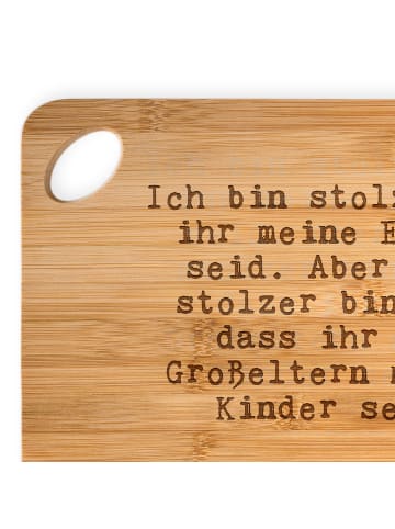 Mr. & Mrs. Panda Holzbrett Ich bin stolz, dass... mit Spruch in Braun