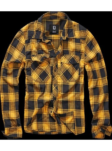 Brandit Hemd "Check Shirt Long Sleeve" in Gelb