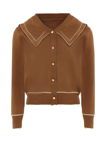 VIRITA Women Cardigan in Coffee
