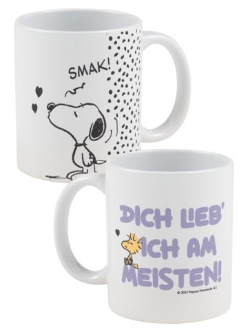 Snoopy Peanuts Snoopy Tasse Dich lieb ich am meisten Kaffeetasse 320 ml in weiß