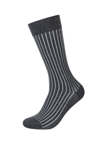 camano Socken ca-soft shadow bold stripes 4er Pack anthracite melange