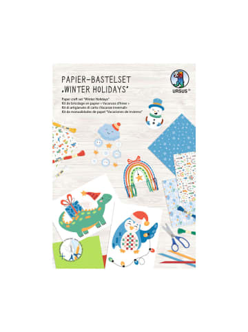 URSUS Papier Bastelset Winter Holidays - ab 5 Jahren