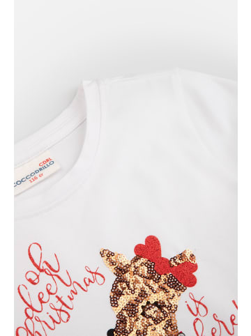 Coccodrillo Langärmeliges T-shirt in weiß