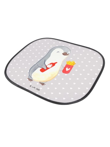 Mr. & Mrs. Panda Sonnenschutznetz Pinguin Pommes ohne Spruch in Grau Pastell