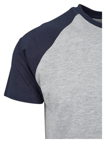 Urban Classics T-Shirts in grey/navy