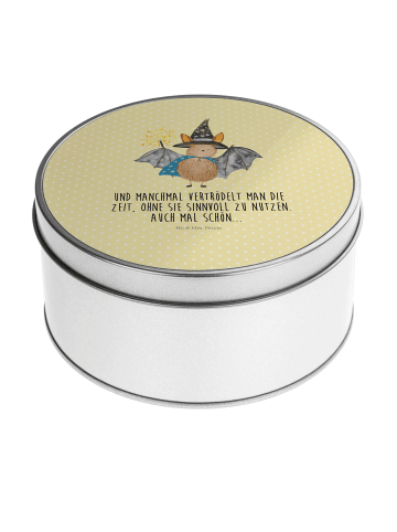 Mr. & Mrs. Panda Metallbox Fledermaus Zauberer mit Spruch in Gelb Pastell