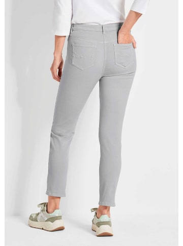 GOLDNER Schmale Stretchhose BELLA in grau