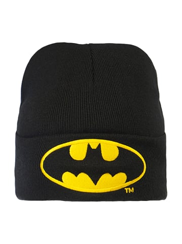 Logoshirt Strickmütze DC - Batman Logo in schwarz