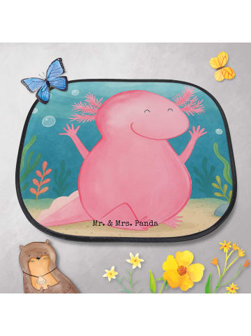 Mr. & Mrs. Panda Sonnenblende Auto Axolotl Hurra Design ohne Spruch in Weiß