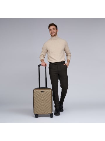 Redolz Essentials 07 CABIN 4 Rollen Kabinentrolley 55 cm in champagne 2