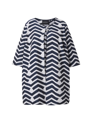 Ulla Popken Blusenjacke in dunkles marine