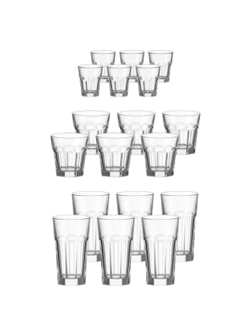 LEONARDO 18er Set Bargläser Rock in Transparent in transparent