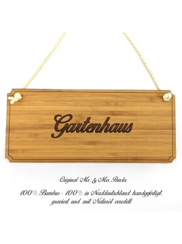 Mr. & Mrs. Panda Schild Gartenhaus mit Spruch in Keine Angabe