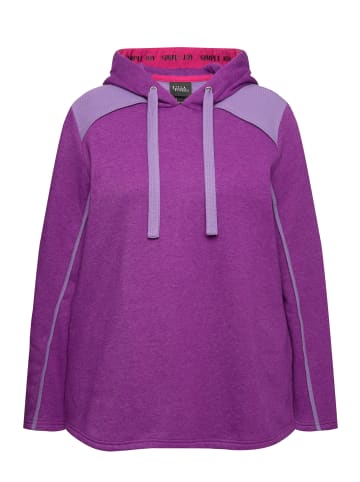 Ulla Popken Sweatshirt in dunkles violett