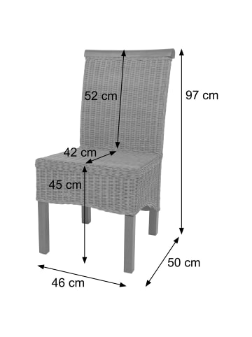MCW 2er-Set Esszimmerstuhl Var, Ohne Sitzkissen
