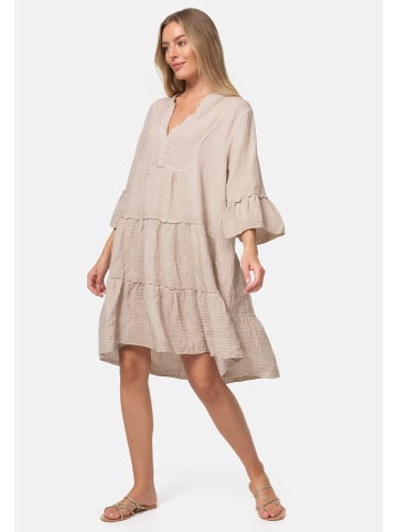 PM SELECTED Musselin Tunika in Beige