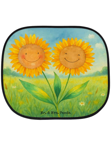Mr. & Mrs. Panda Sonnenschutz Auto Blume Sonnenblume Design ohne... in Weiß