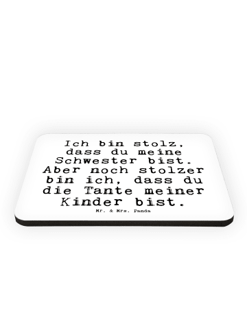 Mr. & Mrs. Panda Magnet Ich bin stolz, dass... mit Spruch in Weiß