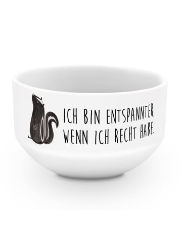 Mr. & Mrs. Panda frühstücksbowl Stinktier Sitzen mit Spruch in Weiß