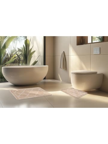 Teppich Boss Badteppich Badematte Lagoon 125 Beige - Beige