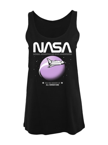 F4NT4STIC Damen Tanktop NASA Shuttle Orbit in schwarz