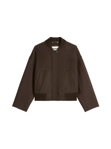 Marc O'Polo Wollblouson relaxed in Dark Coffee