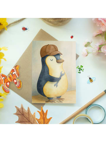 Mr. & Mrs. Panda Klappkarte Wenn Papa es nicht reparieren kann, ... in Weiß