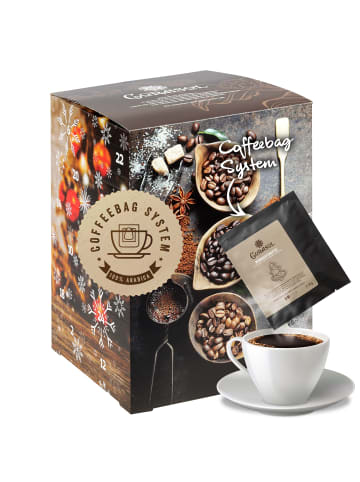 CORASOL Premium Flavoured Coffee Kaffee-Adventskalender XL 2021 im Coffeebag