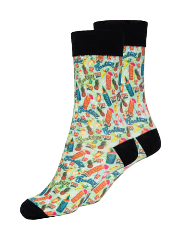 King Kerosin King Kerosin Socken Tiki Cocktail in grün