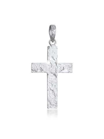 KUZZOI Anhänger 925 Sterling Silber Kreuz in Silber