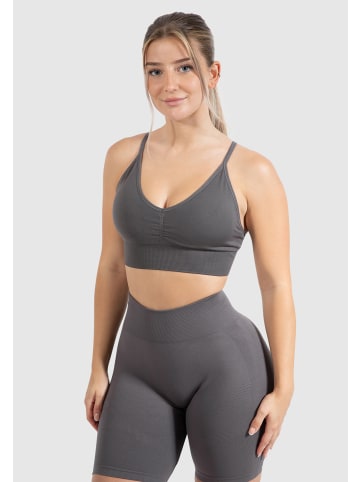 SMILODOX Sport BH Maria Solid Scrunch in Anthrazit