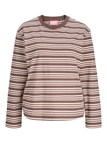 JJXX Langarm-T-Shirt in Chocolate Martini
