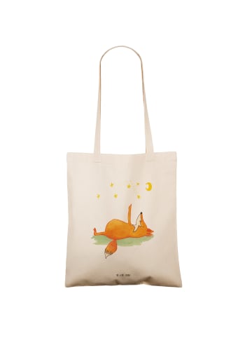 Mr. & Mrs. Panda tote bag Fuchs Sterne ohne Spruch in Weiß