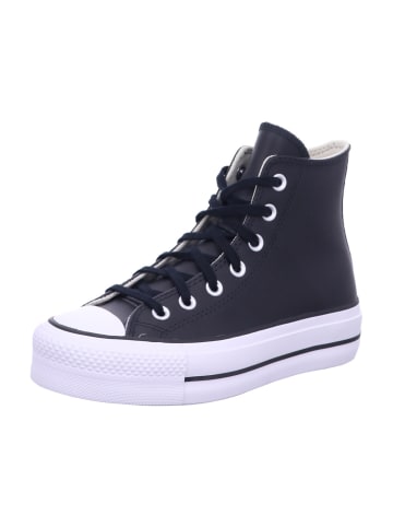 Converse Damen- Schnürschuhe ALL STAR LEATHER PLATFORM in Schwarz