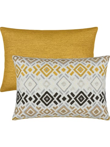 Erwin Müller Jacquard Kissenhülle 2er-Pack York in curry
