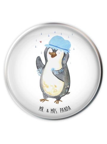 Mr. & Mrs. Panda Waschbecken Stopfen Pinguin Duschen ohne Spruch in Weiß